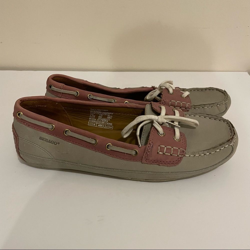 Sebago Pink and Gray Flats